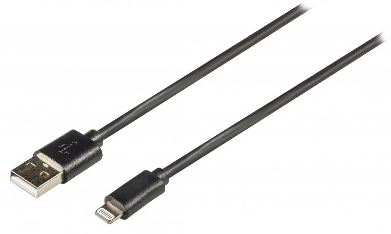 Synchronizační a Nabíjecí Kabel Apple Lightning - USB A Zástrčka 2.00 m Černá - obrázek produktu