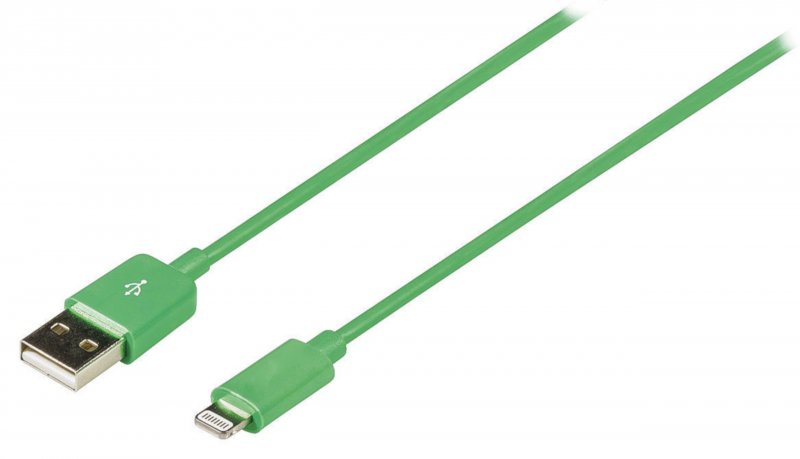 Synchronizační a Nabíjecí Kabel Apple Lightning - USB A Zástrčka 1.00 m Zelená - obrázek produktu