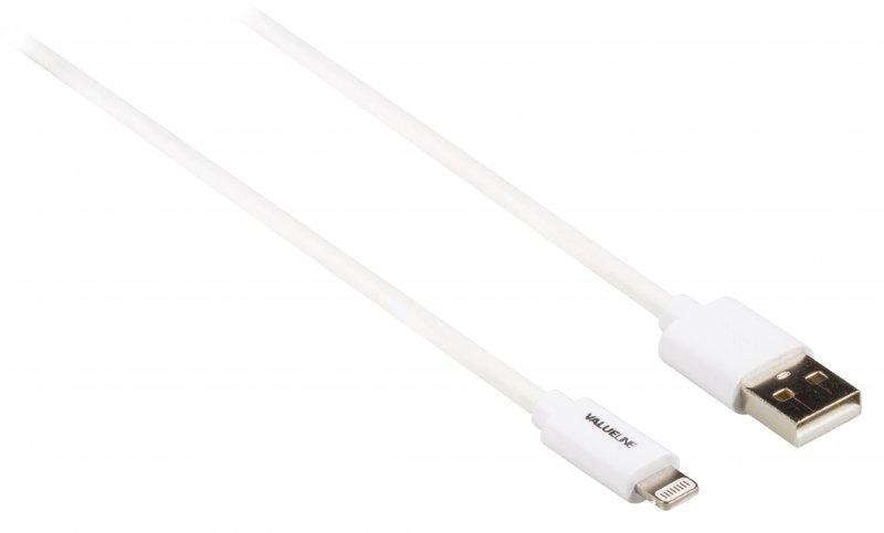 Synchronizační a Nabíjecí Kabel Apple Lightning - USB A Zástrčka 2.00 m Bílá - obrázek č. 1