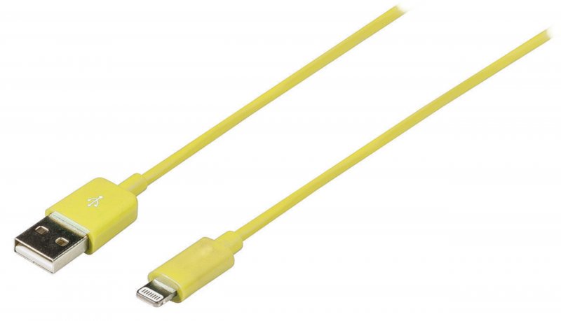 Synchronizační a Nabíjecí Kabel Apple Lightning - USB A Zástrčka 1.00 m Žlutá - obrázek produktu