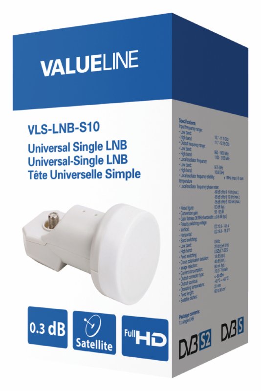 Univerzální LNB Single 0.3 dB - obrázek č. 2