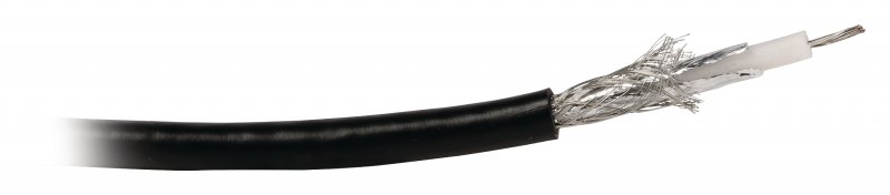Koaxiální Kabel na Cívce RG58 5 mm 100 m Černá - obrázek č. 1