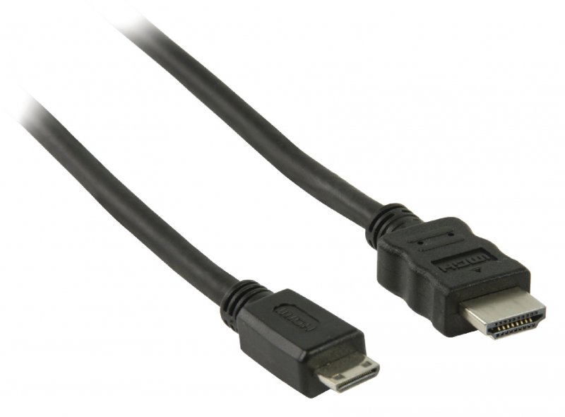 High Speed HDMI Kabel s Ethernetem HDMI Konektor - HDMI Mini Konektor 2.00 m Černá - obrázek č. 2