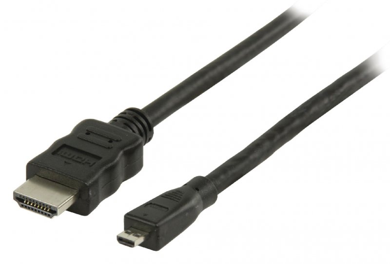 High Speed HDMI Kabel s Ethernetem HDMI Konektor - HDMI Micro Konektor 1.00 m Černá - obrázek č. 1