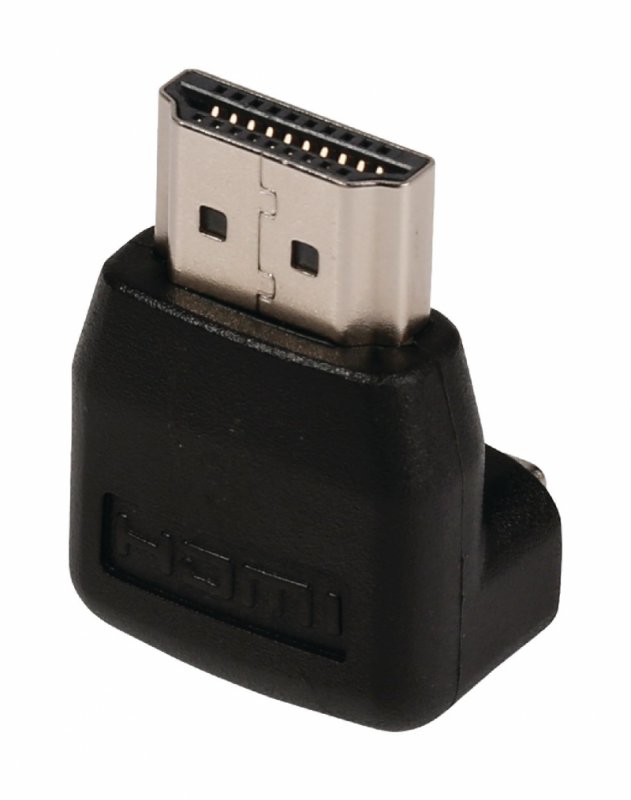 Adaptérem High Speed HDMI s Ethernetem Úhlový 270° HDMI Konektor - HDMI Zásuvka Černá - obrázek č. 2