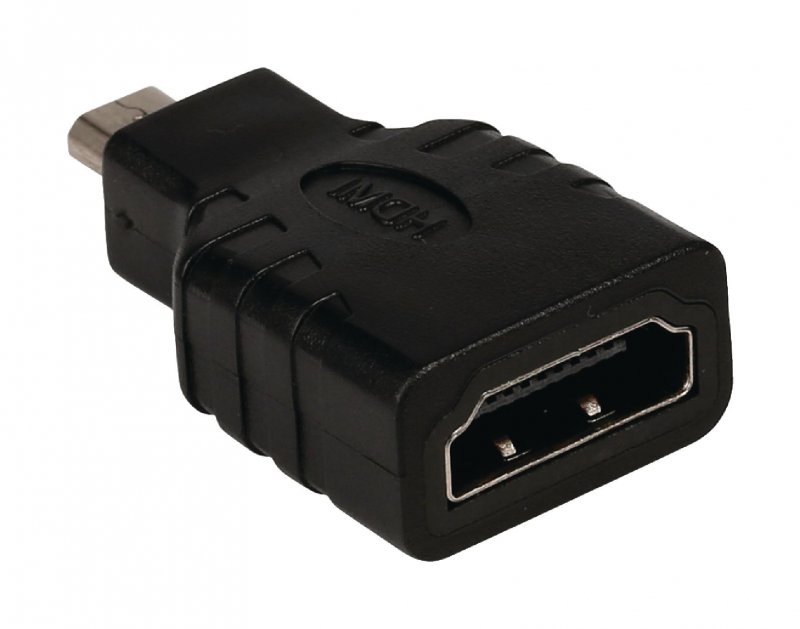 Adaptérem High Speed HDMI s Ethernetem HDMI Micro Konektor - HDMI Zásuvka Černá - obrázek č. 3