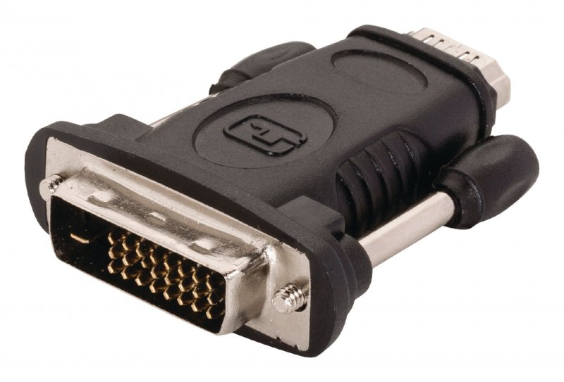 Adaptérem High Speed HDMI s Ethernetem DVI-D 24+1p Zástrčka - HDMI Zásuvka Černá - obrázek č. 2