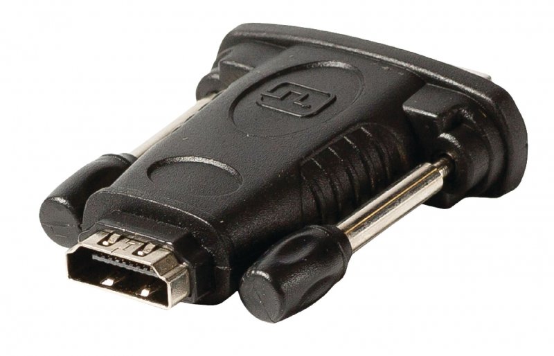 Adaptérem High Speed HDMI s Ethernetem DVI-D 24+1p Zástrčka - HDMI Zásuvka Černá - obrázek č. 1