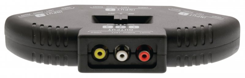 Kompozitní Přepínač 3x SCART Zásuvka - 3x RCA Zásuvka Černá - obrázek č. 3