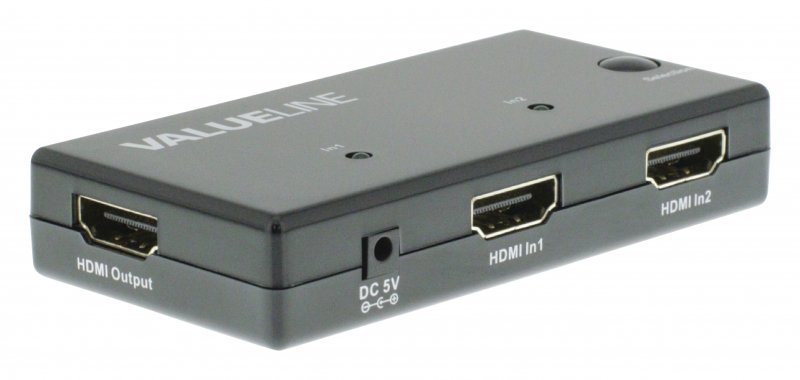 2-Port HDMI Přepínač Černá - obrázek č. 2