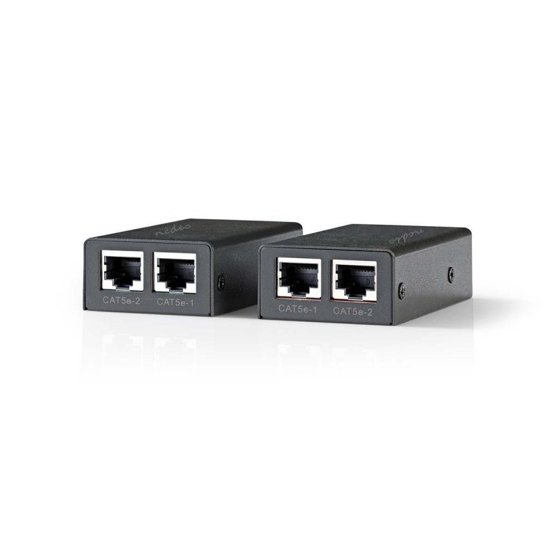 HDMI ™ Extender | Přes Cat6 | do 30,0 m | 1080p | 1.65 Gbps | Kov | Antracit - obrázek č. 2