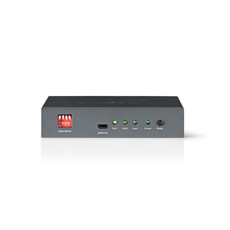HDMI™ Rozbočovač | 2 Porty | Vstup HDMI ™ | 2x výstup HDMI ™ | 4K@30Hz | 3.4 Gbps | Kov | Antracitová - obrázek produktu