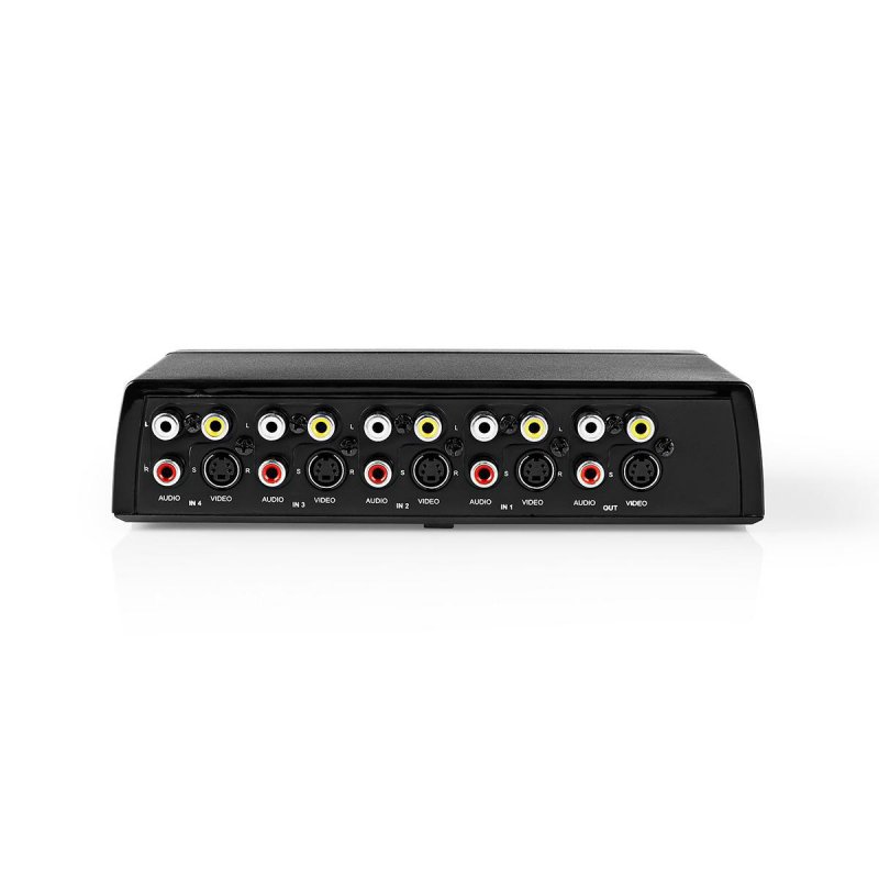 S-Video Switches | 4 Porty port(s) | Vstupní konektor: 4x kompozitní video + S-video | Výstupní konektor: 1x 3,5 mm / 1x kompozi - obrázek č. 2