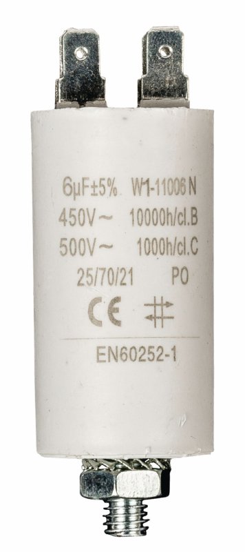Kondenzátor 450V + Zem 6.0uf / 450 v + Aarde W1-11006N - obrázek produktu