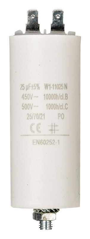 Kondenzátor | 25 uF | 450 V | Faston W1-11025N - obrázek produktu