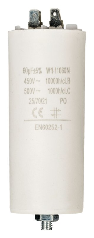 Kondenzátor 450V + Zem 60.0uf / 450 v + Aarde W1-11060N - obrázek produktu