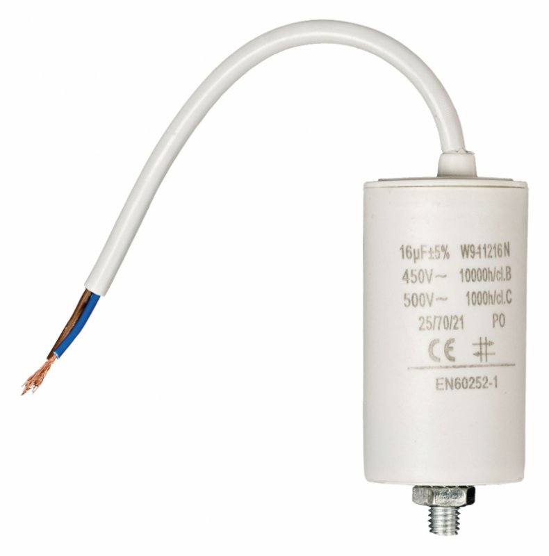 Kondenzátor 450V + Kabel 16.0uf / 450 V + cable W9-11216N - obrázek produktu