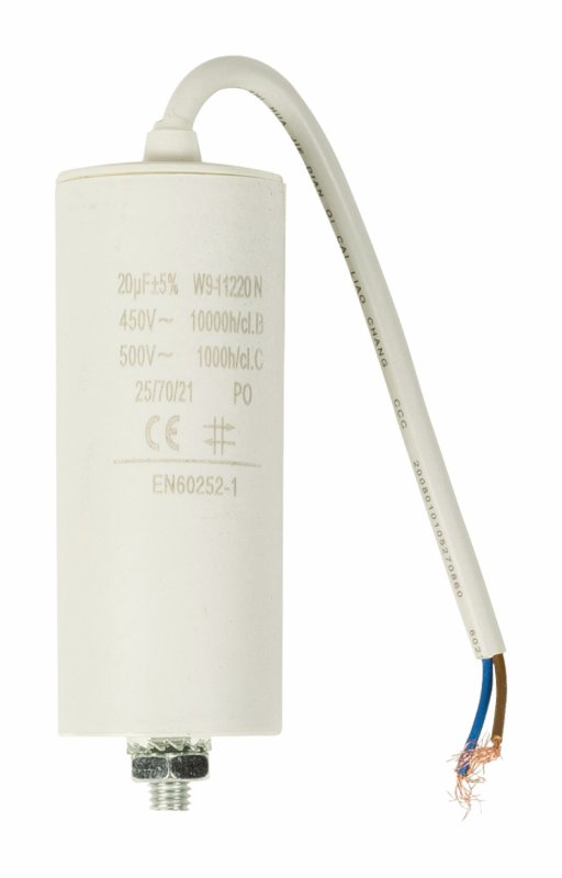 Kondenzátor 450V + Kabel 20.0uf / 450 V + cable W9-11220N - obrázek produktu