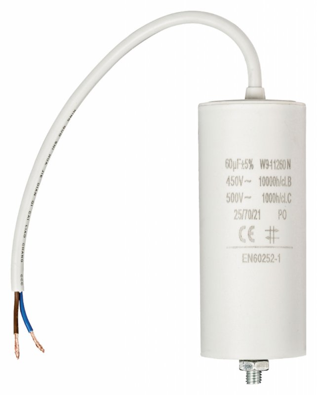 Kondenzátor 450V + Kabel 60.0uf / 450 V + cable W9-11260N - obrázek produktu