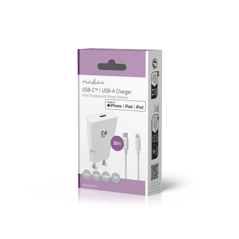 Síťová Nabíječka | 20 W | GaN  WCHA20WTUL - obrázek č. 6