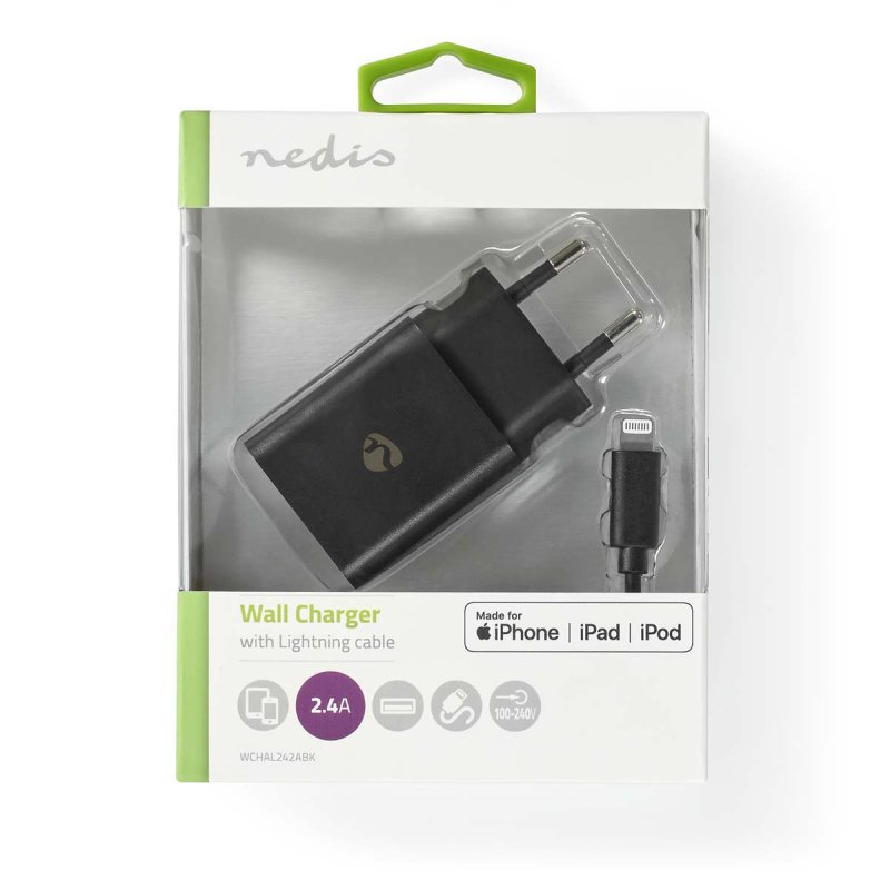 Síťová Nabíječka | 12 W | 1x 2.4 A A  WCHAL242ABK - obrázek č. 6