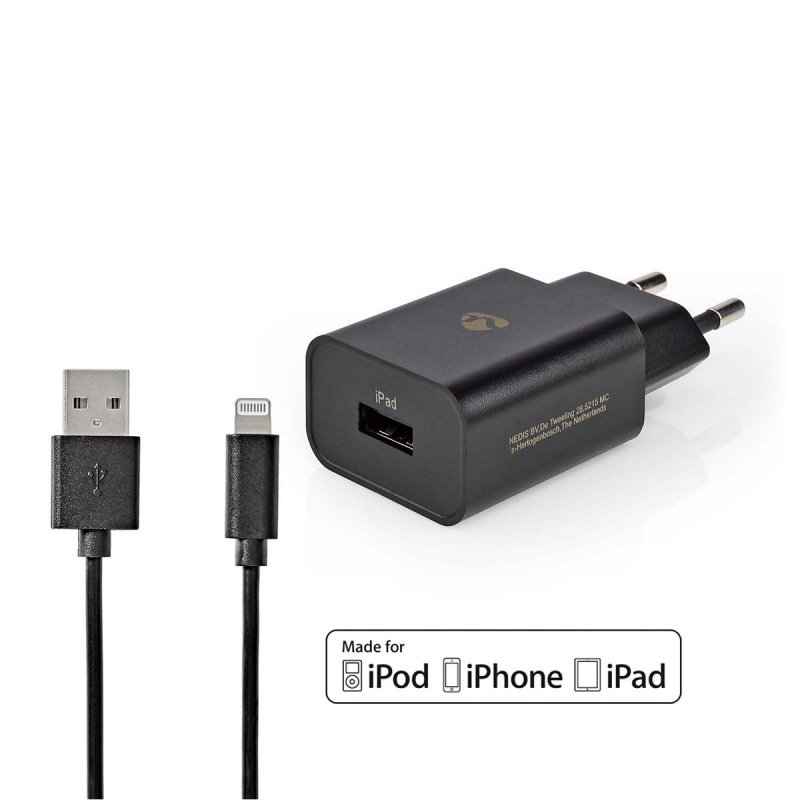 Síťová Nabíječka | 12 W | 1x 2.4 A A WCHAL242ABK - obrázek produktu