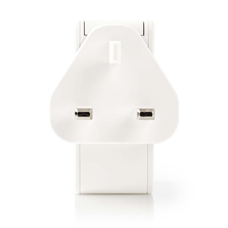 Síťová Nabíječka | 4.8 A | 4x USB | Bílá barva | UK Zástrčka - obrázek č. 2