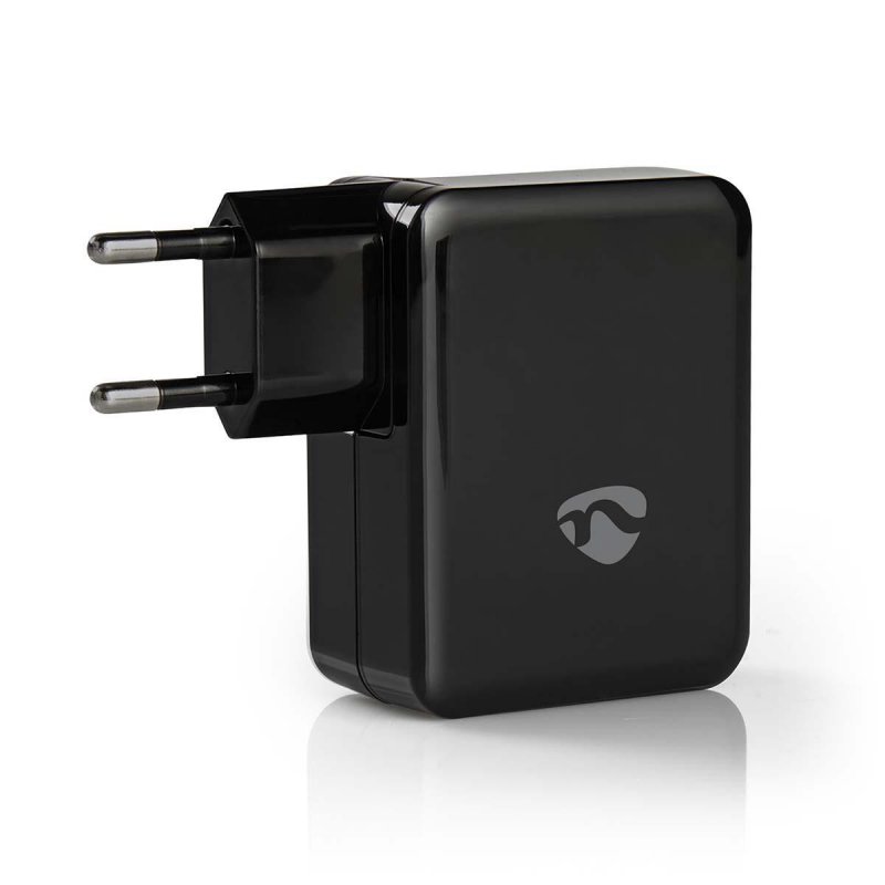 Síťová Nabíječka | 4.8 A | 3 výstupy | 2x USB-A a 1x USB-C™ | Černá barva - obrázek č. 2