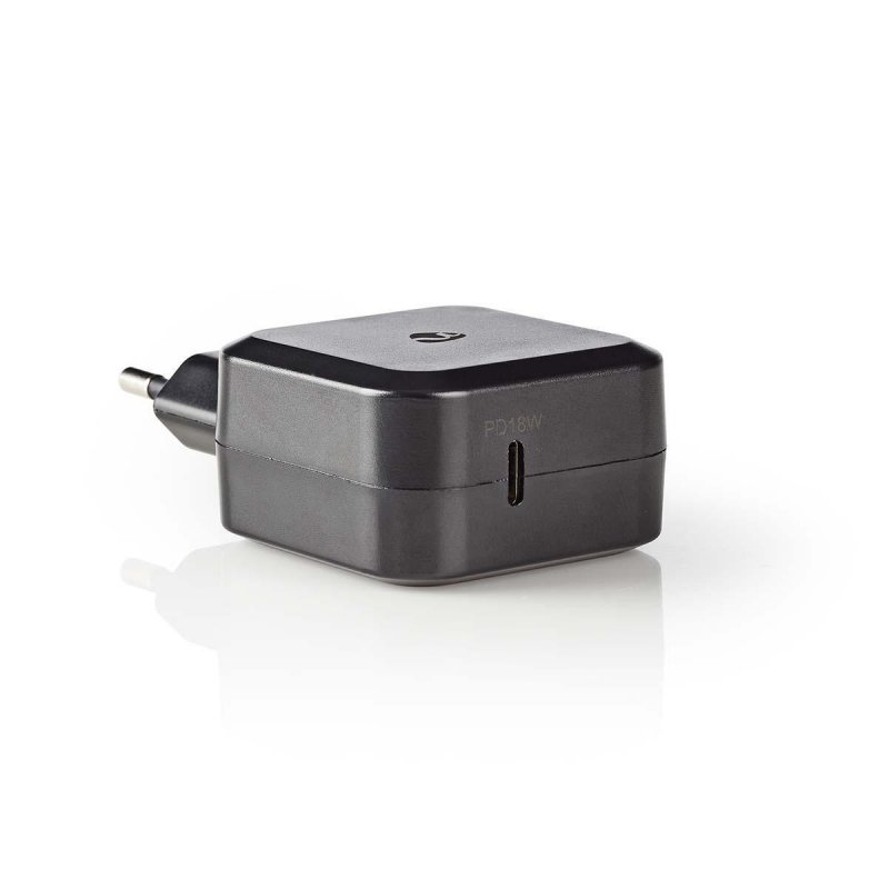 Nástěnná nabíječka | 3,0 A | USB-C | Power Delivery: 18 W | Černá barva - obrázek č. 3