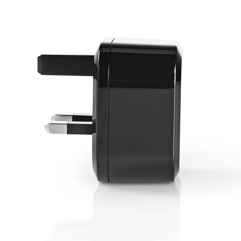 Nástěnná nabíječka | 3,0 A | USB-C | Power Delivery: 18 W | Černá barva | UK Zástrčka - obrázek č. 1