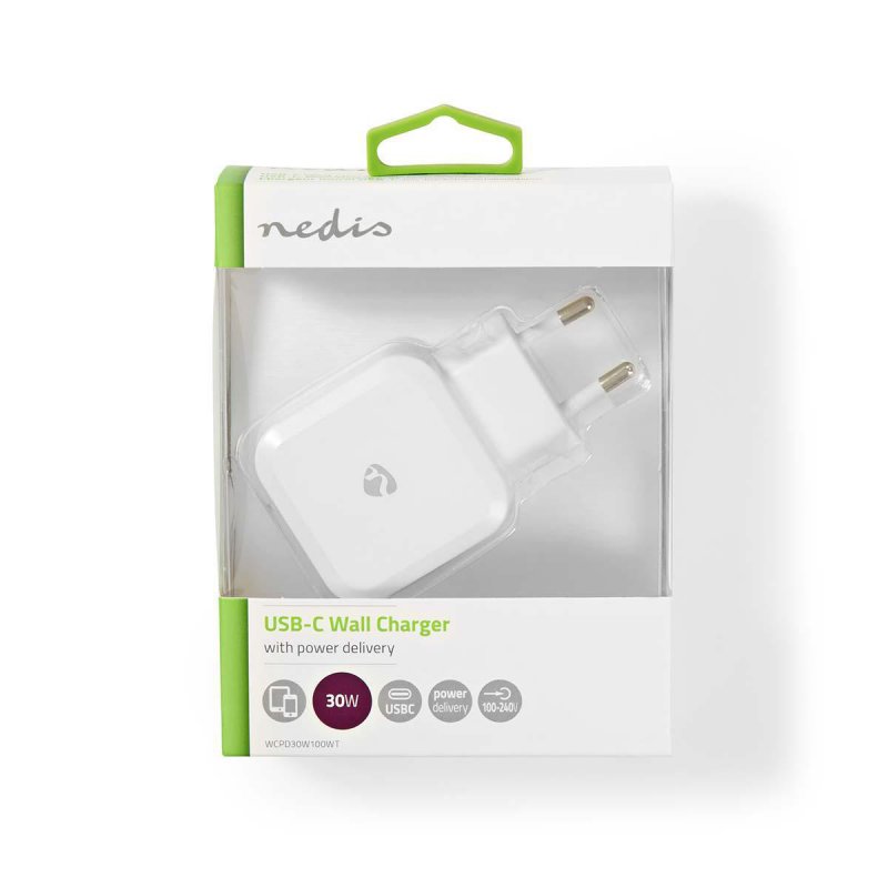Nástěnná nabíječka | 3,0 A | USB-C | Power Delivery: 30 W | Bílá barva - obrázek č. 4