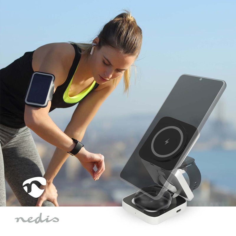Bezdrátová nabíječka | 3-in-1  WDCHAQ15W210BK - obrázek č. 1