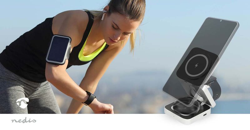 Bezdrátová nabíječka | 3-in-1  WDCHAQ15W210BK - obrázek č. 9