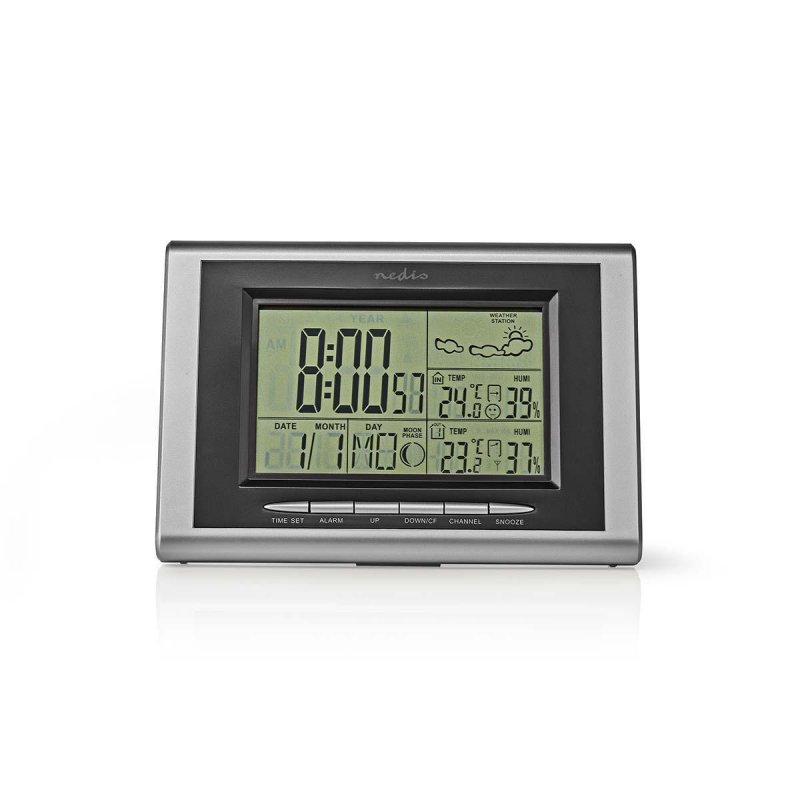Meteorologická stanice | Vnitřní a Venkovní | Včetně bezdrátového senzoru počasí | Předpověď počasí | Zobrazením času | LCD pods - obrázek produktu