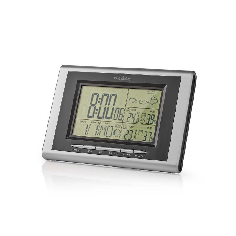 Meteorologická stanice | Vnitřní a Venkovní | Včetně bezdrátového senzoru počasí | Předpověď počasí | Zobrazením času | LCD pods - obrázek č. 7
