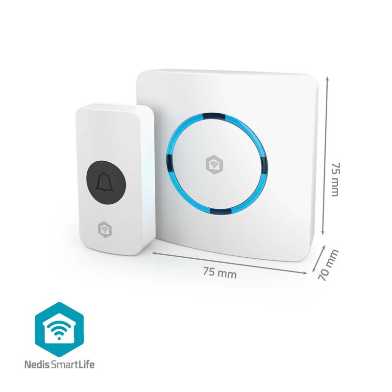 SmartLife Zvonek | RF, frequency 433 Mhz / Wi-Fi  WIFIDB11CWT - obrázek č. 2