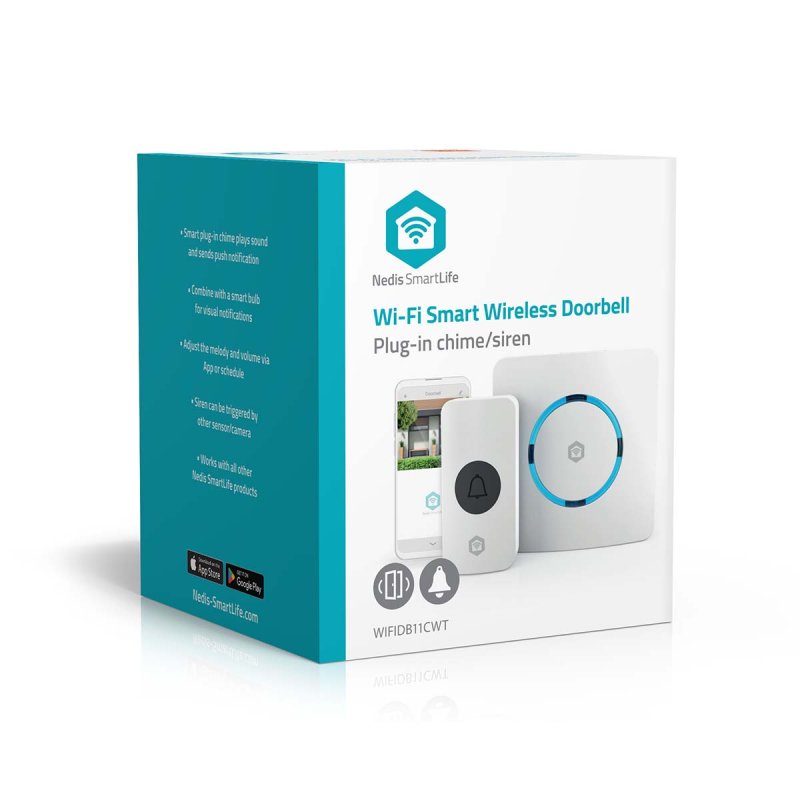 SmartLife Zvonek | RF, frequency 433 Mhz / Wi-Fi  WIFIDB11CWT - obrázek č. 5