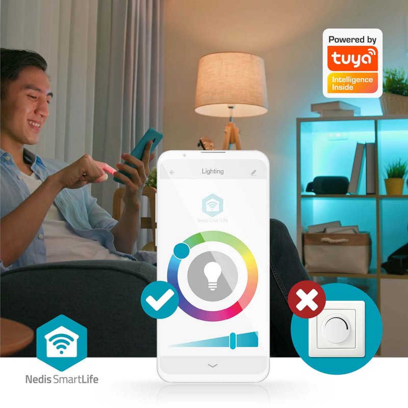 SmartLife Stropní světlo | RGB / Teplé až chladné bílé  WIFILAC31WT - obrázek č. 9