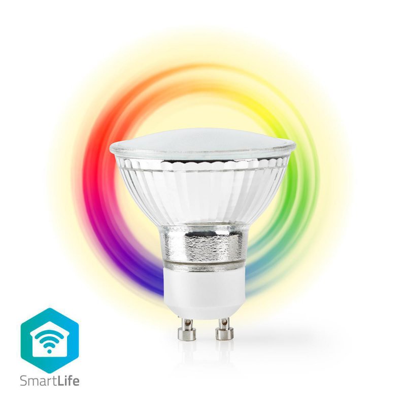 SmartLife Plnobarevná Žárovka | Wi-Fi | GU10 | 330 lm | 5 W | RGB / Teplá Bílá | 2700 K | Android™ / IOS | PAR16 | 1 kusů - obrázek produktu
