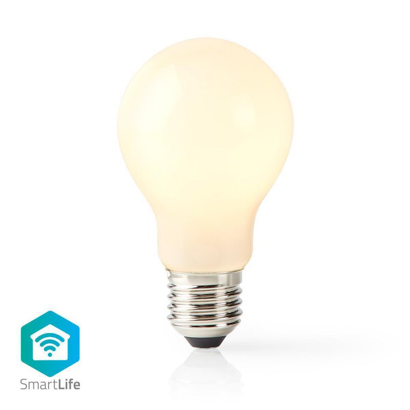 SmartLife LED žárovka | Wi-Fi | E27 | 500 lm | 5 W | Teplá Bílá | 2700 K | Sklo | Android™ / IOS | A60 | 1 kusů - obrázek produktu