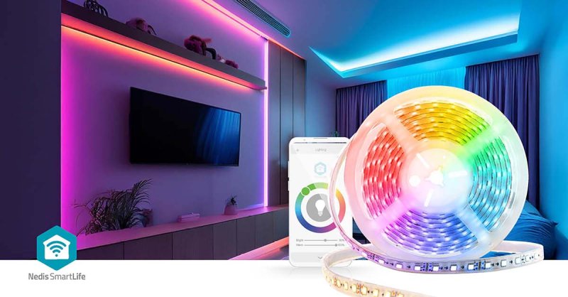 LED Pásek SmartLife | RGB / Studená Bílá / Teplá Bílá  WIFILS52CRGBW - obrázek č. 9