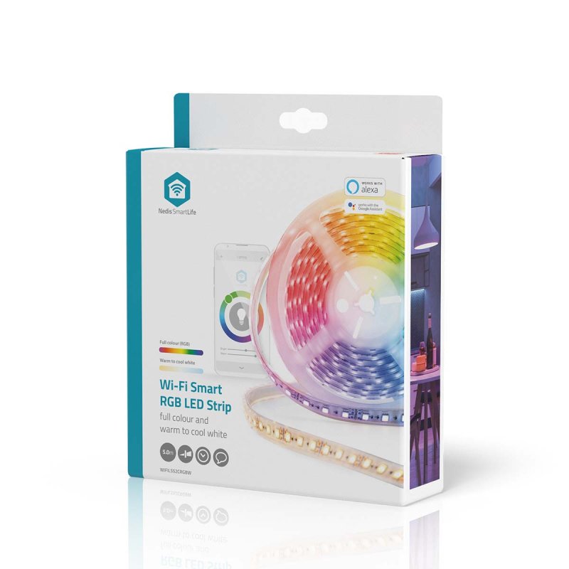 LED Pásek SmartLife | RGB / Studená Bílá / Teplá Bílá  WIFILS52CRGBW - obrázek č. 5