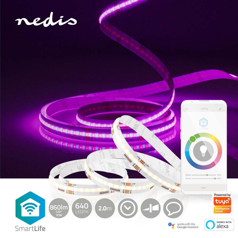 LED Pásek SmartLife | Wi-Fi | RGB / Teplé až chladné bílé  WIFILSC20CRGB - obrázek č. 1