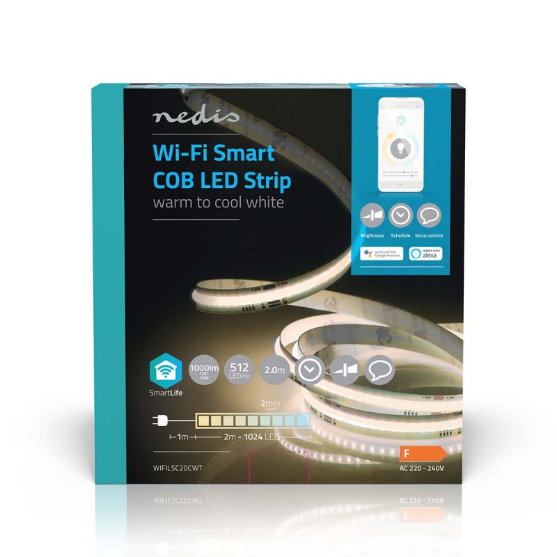 LED Pásek SmartLife | Wi-Fi | Teplé až chladné bílé  WIFILSC20CWT - obrázek č. 3