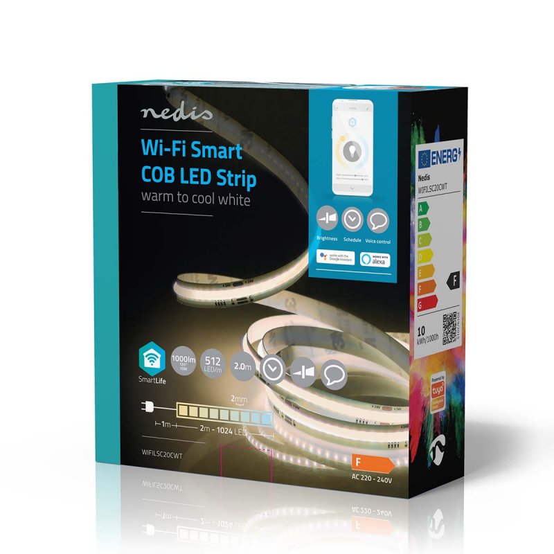 LED Pásek SmartLife | Wi-Fi | Teplé až chladné bílé  WIFILSC20CWT - obrázek č. 4