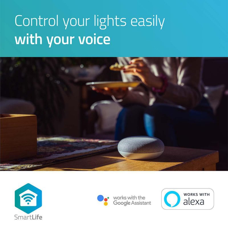 Žárovka LED SmartLife | Wi-Fi | E27 | 800 lm | 9 W | Teplá Bílá | 2700 K | Android™ / IOS | A60 | 1 kusů - obrázek č. 7
