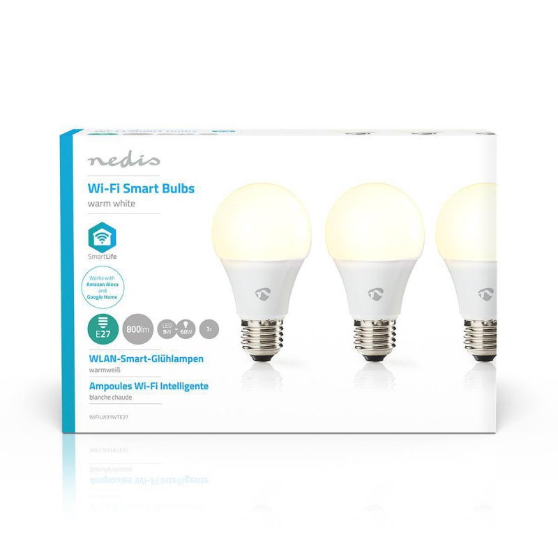 SmartLife LED Bulb | Wi-Fi | E27 | 800 lm | 9 W | Teplá Bílá | 2700 K | Energetická třída: A+ | Android™ & iOS | A60 - obrázek č. 3