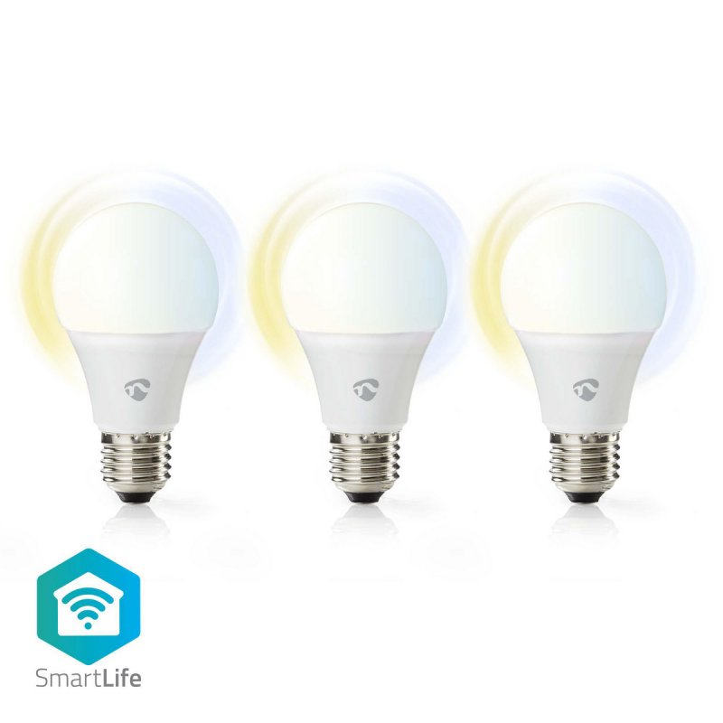 SmartLife LED Bulb | Wi-Fi | E27 | 800 lm | 9 W | Studená Bílá / Teplá Bílá | 2700 - 6500 K | Energetická třída: A+ | Android™ / - obrázek produktu