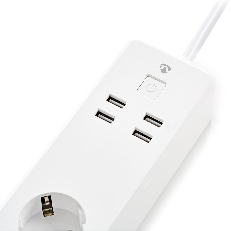 SmartLife Prodlužovací Přívod | Wi-Fi | 3x Zásuvka typu F (CEE 7/3) / 4 x USB | 16 A | 3680 W | Délka napájecího kabelu: 1.8 m | - obrázek č. 6