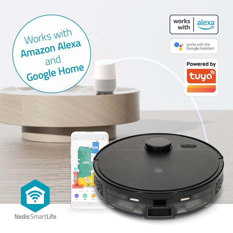 SmartLife Robot Vysavač | Způsob navigace: Laserová navigace  WIFIVCL10CBK - obrázek č. 3